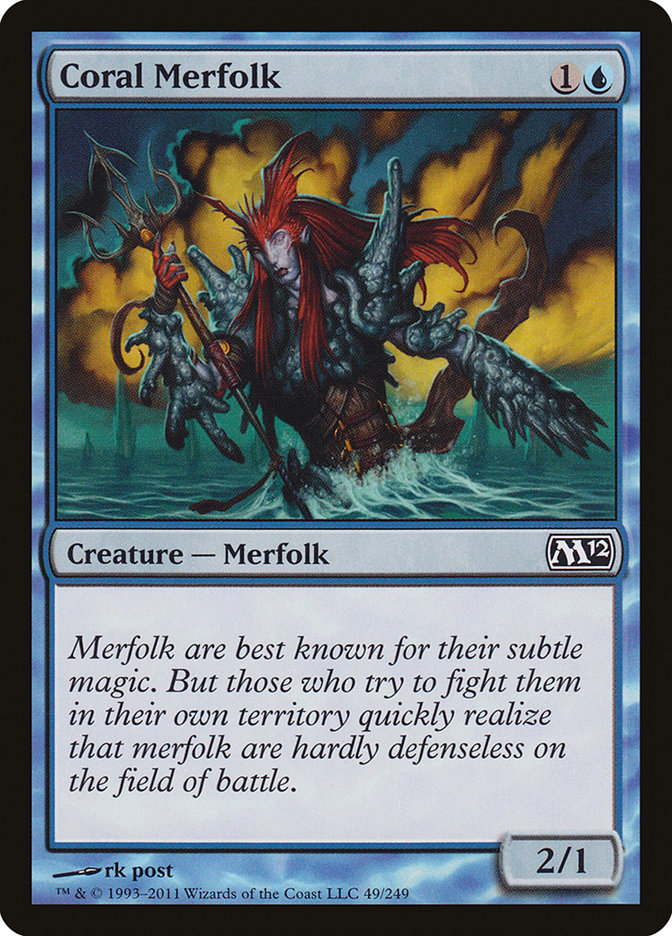 Coral Merfolk [Magic 2012] Foil