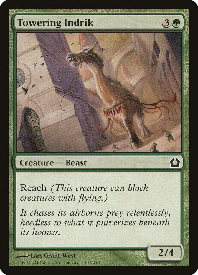 Towering Indrik [Return to Ravnica] Foil