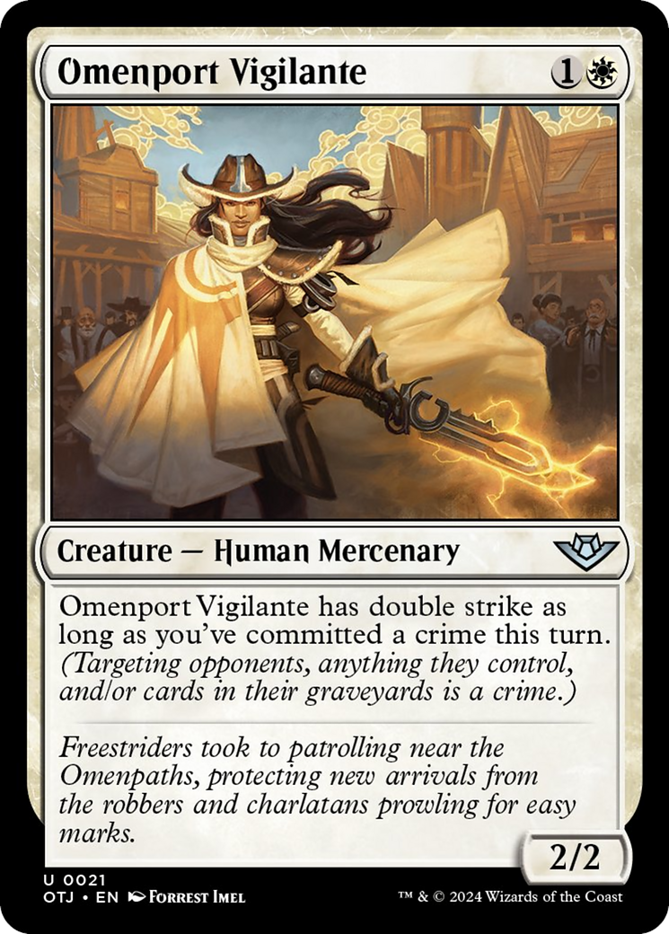 Omenport Vigilante [Outlaws of Thunder Junction] Foil