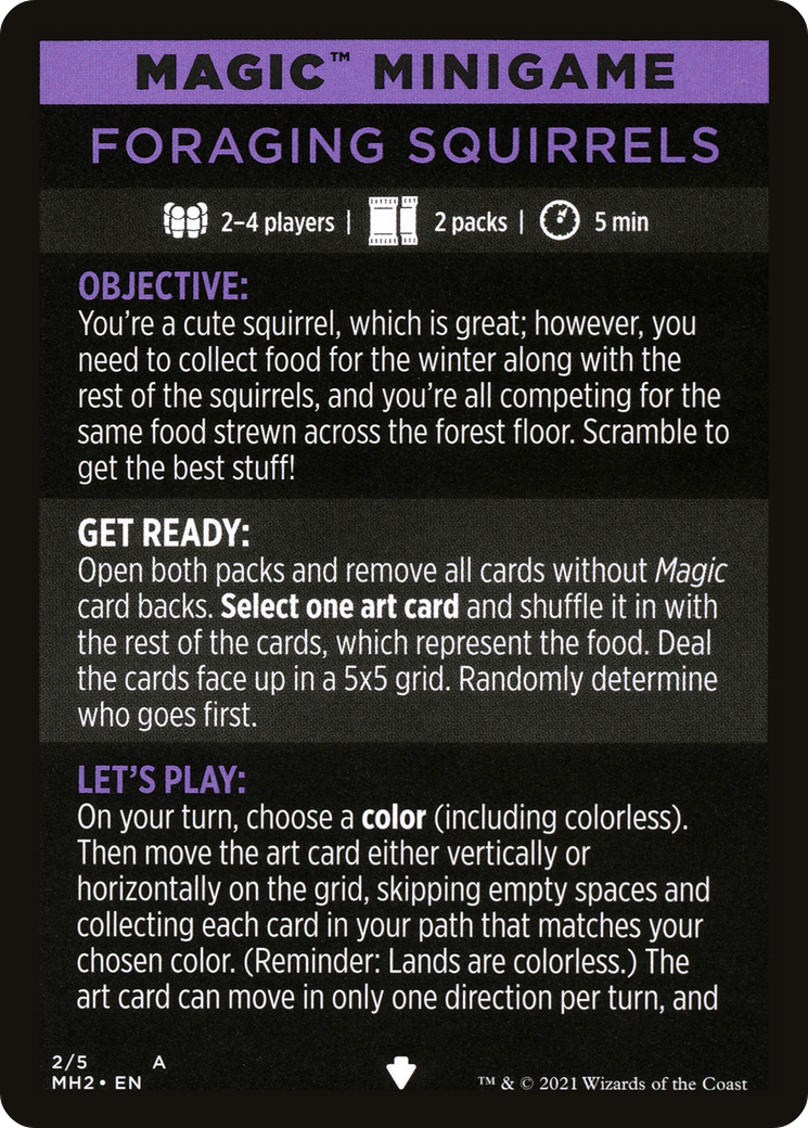 Foraging Squirrels // Foraging Squirrels (cont'd)  [Modern Horizons 2 Minigames]