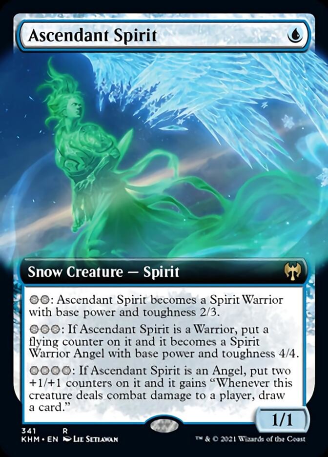 Ascendant Spirit (Extended Art) [Kaldheim] Foil