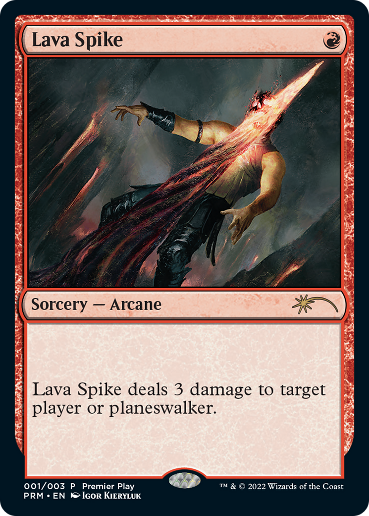 Lava Spike (Premier Play) [Pro Tour Promos] Foil