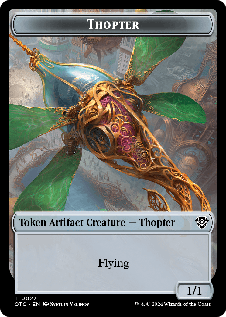 Thopter  [Outlaws of Thunder Junction Commander Tokens]