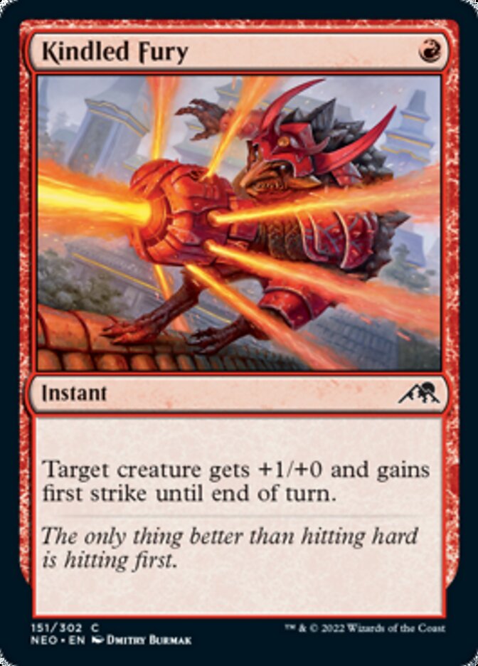 Kindled Fury [Kamigawa: Neon Dynasty] Foil