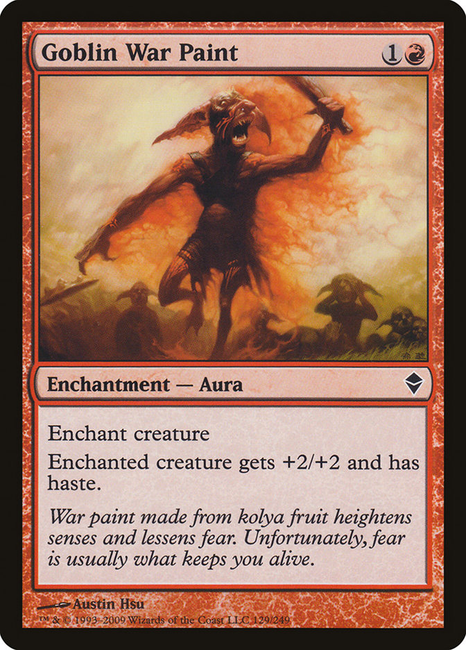 Goblin War Paint [Zendikar] Foil