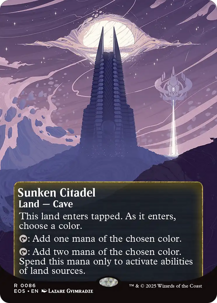 Sunken Citadel (0086) (Borderless) [Edge of Eternities: Stellar Sights] Foil