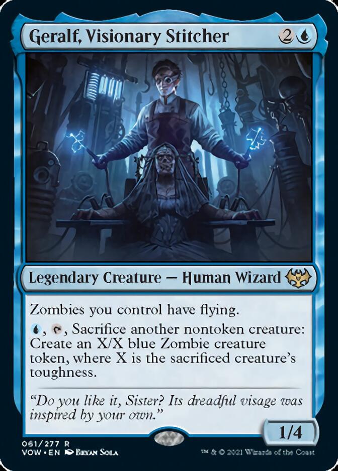 Geralf, Visionary Stitcher [Innistrad: Crimson Vow] Foil