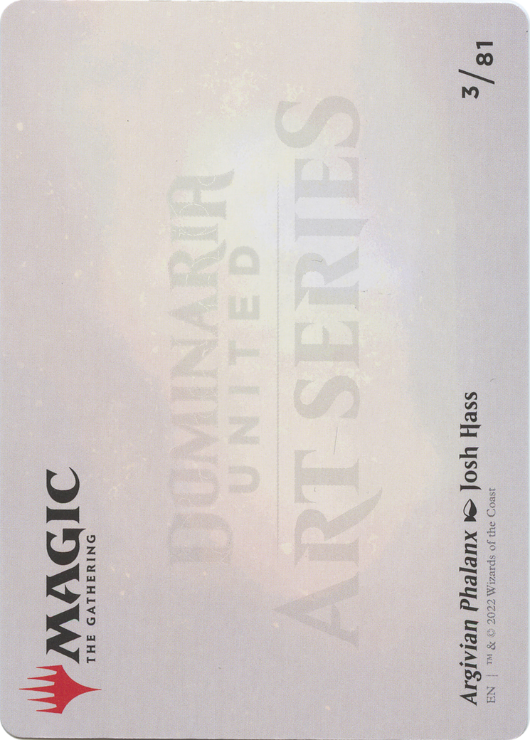 Argivian Phalanx // Argivian Phalanx  [Dominaria United Art Series] (Borderless)