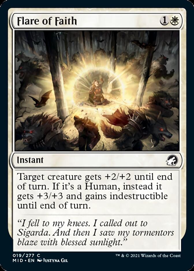 Flare of Faith [Innistrad: Midnight Hunt] Foil