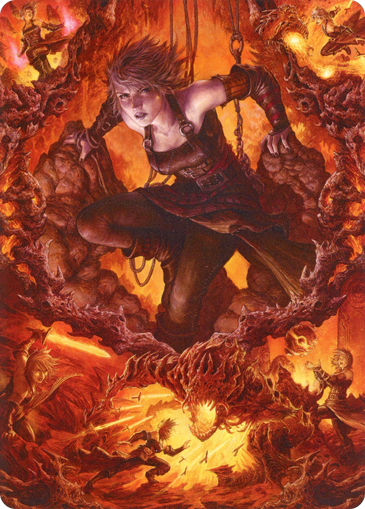 Nahiri, Heir of the Ancients // Nahiri, Heir of the Ancients  [Zendikar Rising Art Series] (Borderless)