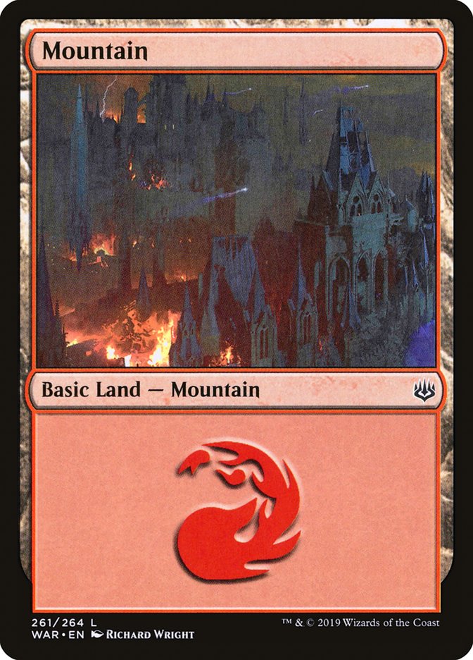 Mountain (261) [War of the Spark] Foil