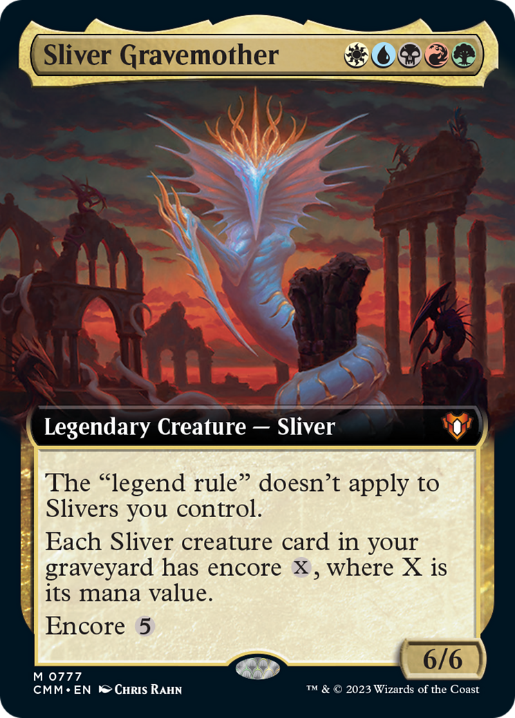 Sliver Gravemother (Extended Art) [Commander Masters] Foil