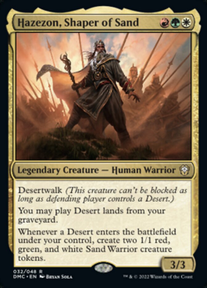 Hazezon, Shaper of Sand [Dominaria United Commander] Foil