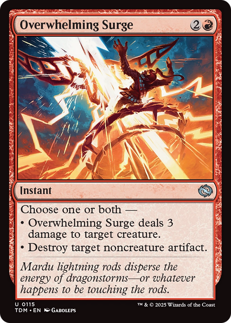 Overwhelming Surge [Tarkir: Dragonstorm] Foil