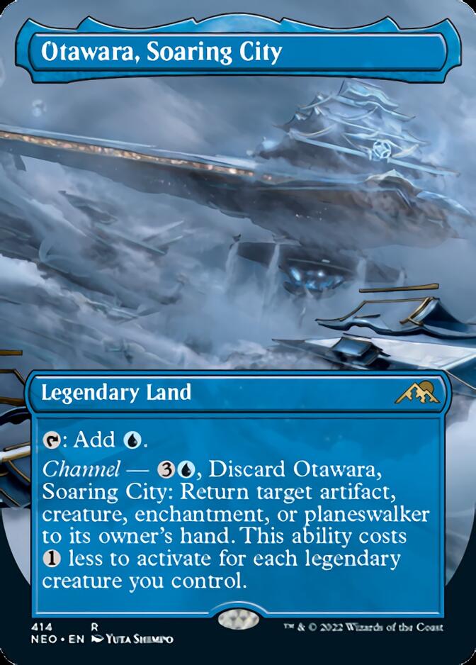 Otawara, Soaring City (Borderless Alternate Art) [Kamigawa: Neon Dynasty] Foil