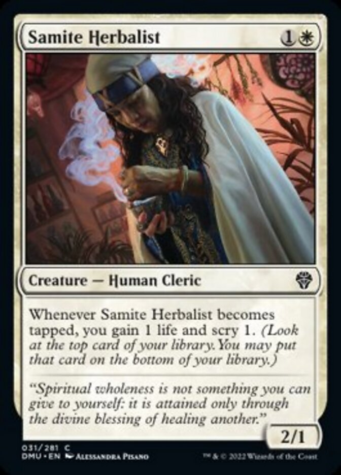 Samite Herbalist [Dominaria United] Foil