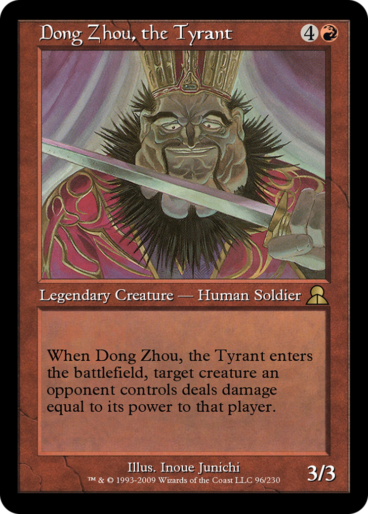 Dong Zhou, the Tyrant  [Masters Edition III] Foil