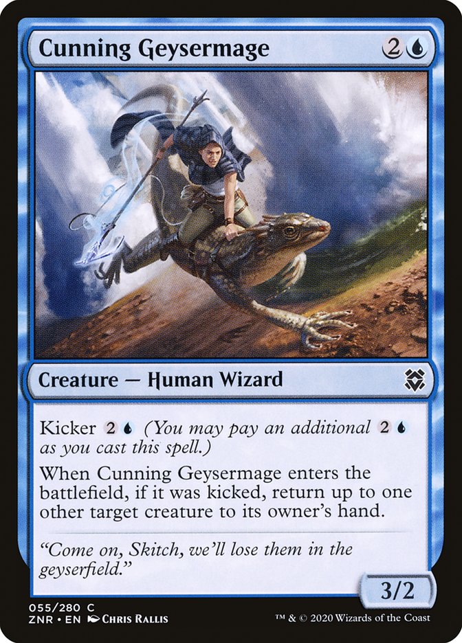 Cunning Geysermage [Zendikar Rising] Foil