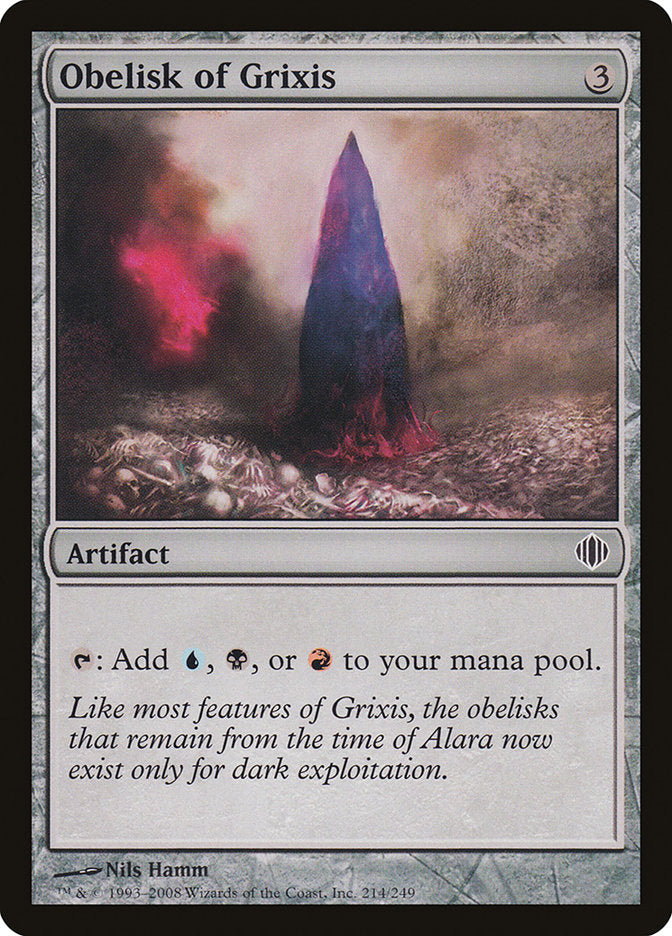 Obelisk of Grixis [Shards of Alara] Foil