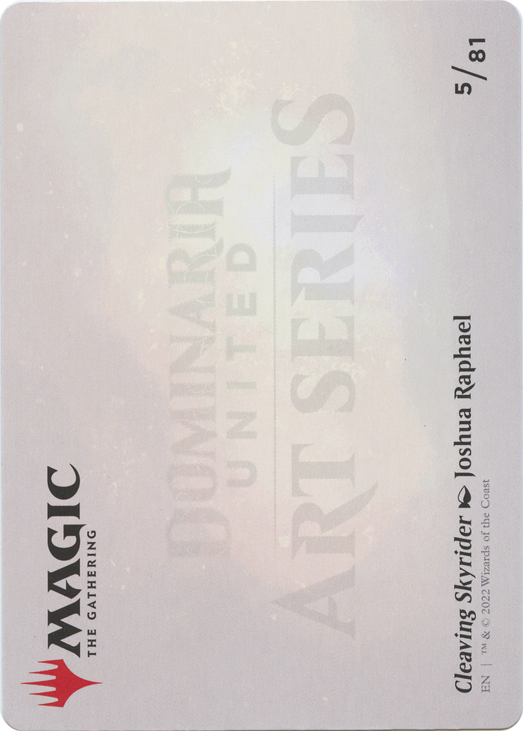 Cleaving Skyrider // Cleaving Skyrider  [Dominaria United Art Series] (Borderless) Foil