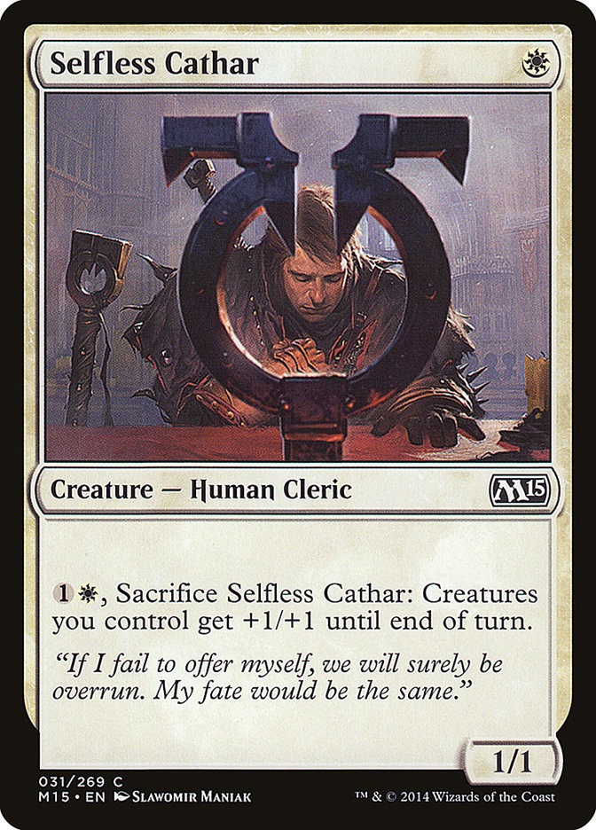 Selfless Cathar [Magic 2015] Foil