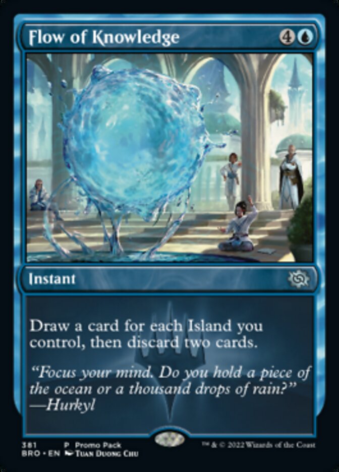 Flow of Knowledge (Promo Pack) [The Brothers' War Promos] Foil