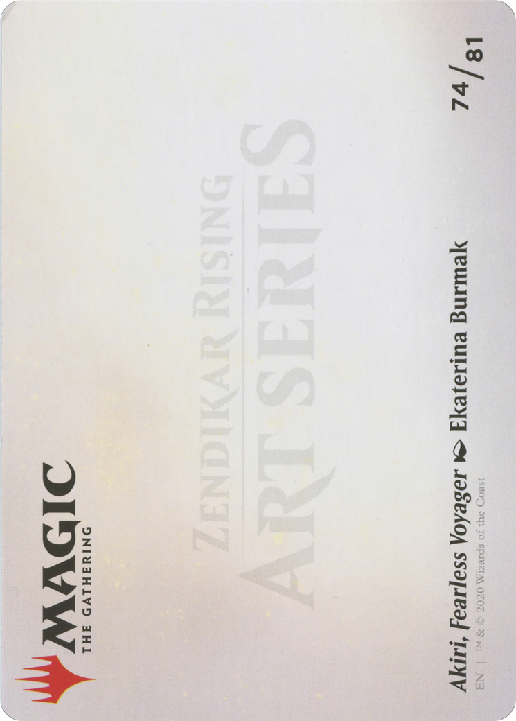 Akiri, Fearless Voyager // Akiri, Fearless Voyager  [Zendikar Rising Art Series] (Borderless) Foil