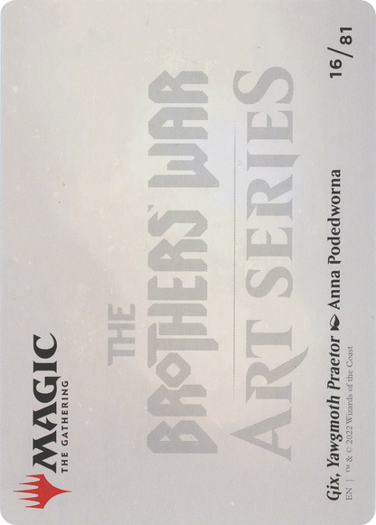 Gix, Yawgmoth Praetor // Gix, Yawgmoth Praetor  [The Brothers' War Art Series] (Borderless)