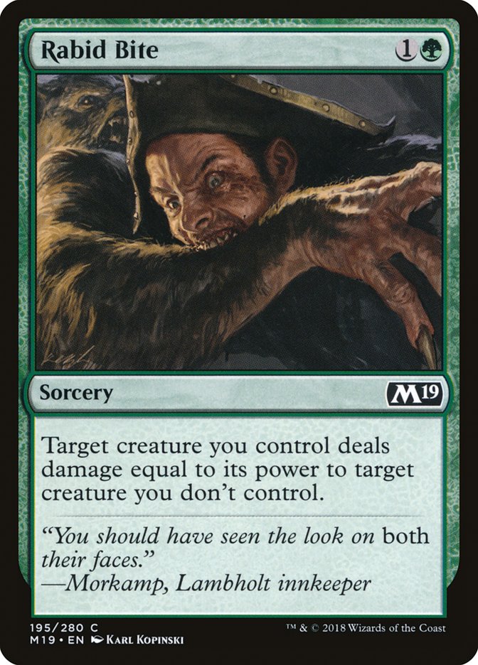 Rabid Bite [Core Set 2019] Foil
