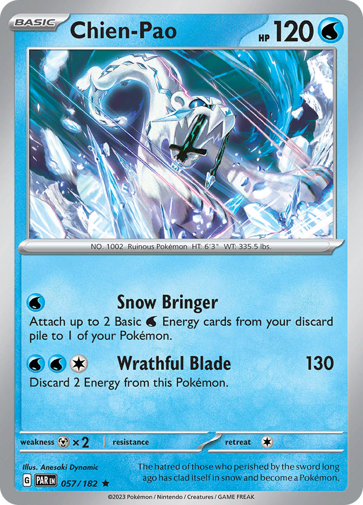 Chien-Pao (057/182) [Scarlet & Violet: Paradox Rift] Reverse Holofoil