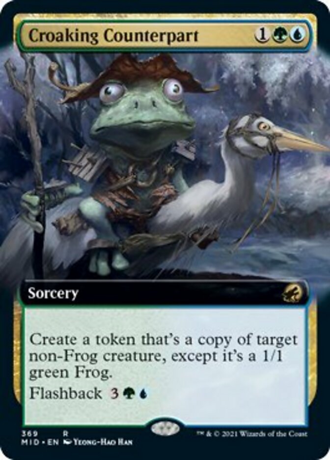 Croaking Counterpart (Extended Art) [Innistrad: Midnight Hunt] Foil
