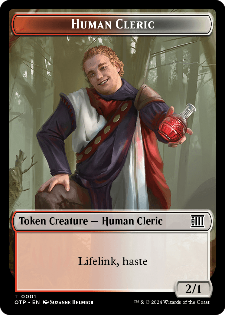 Human Cleric  [Breaking News Tokens]