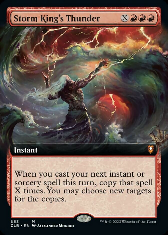 Storm King's Thunder (Extended Art) [Commander Legends: Battle for Baldur's Gate] Foil