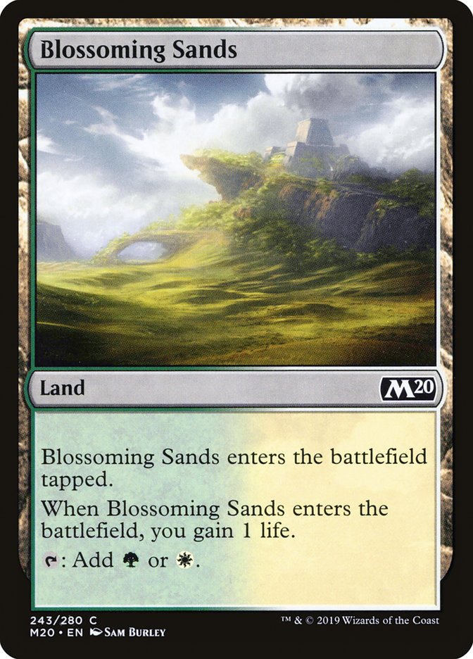 Blossoming Sands [Core Set 2020] Foil