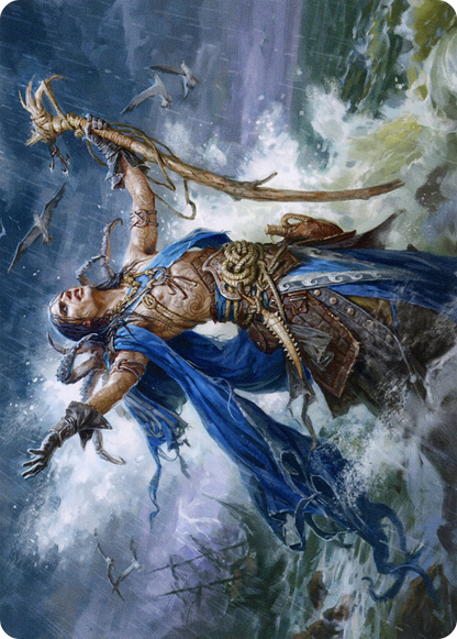 Lier, Disciple of the Drowned // Lier, Disciple of the Drowned  [Midnight Hunt Art Series] (Borderless) Foil
