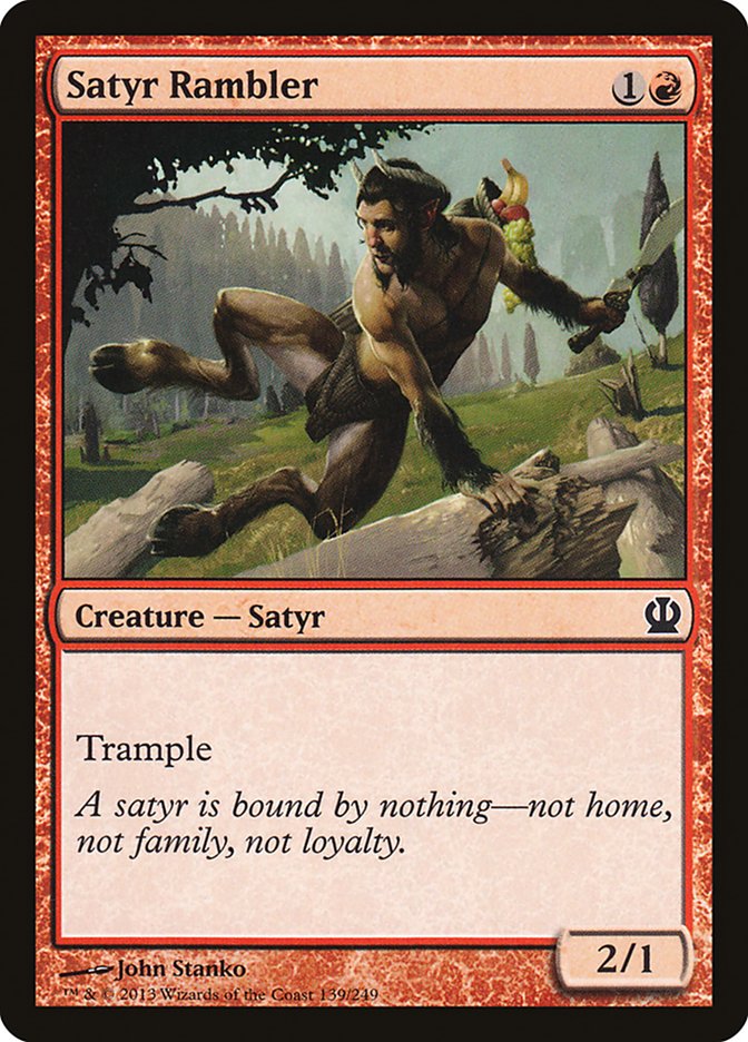 Satyr Rambler [Theros] Foil