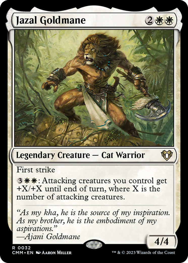 Jazal Goldmane [Commander Masters] Foil