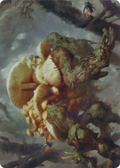 Swarm Shambler // Swarm Shambler  [Zendikar Rising Art Series] (Borderless) Foil