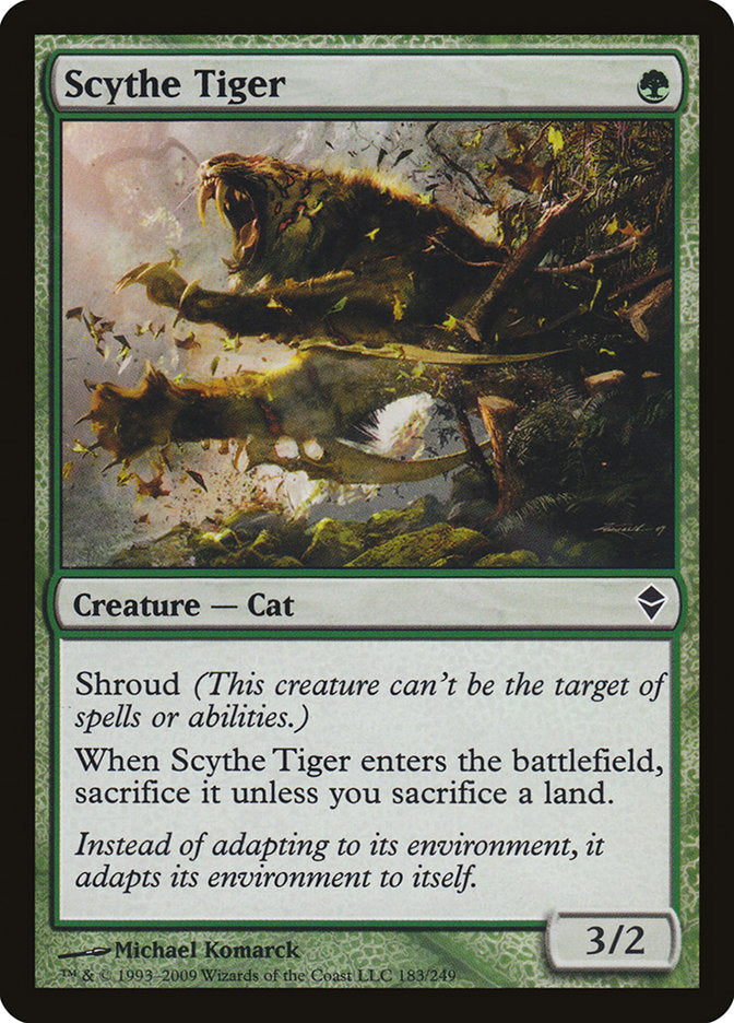 Scythe Tiger [Zendikar] Foil
