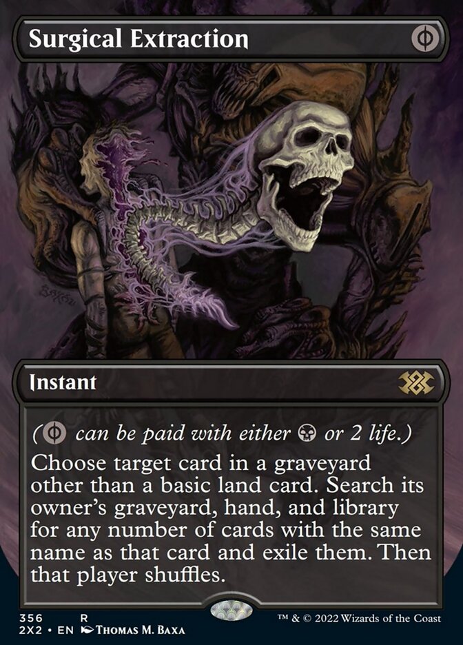 Surgical Extraction (Borderless Alternate Art) [Double Masters 2022] Foil