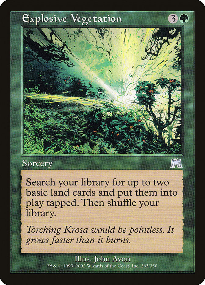 Explosive Vegetation [Onslaught] Foil