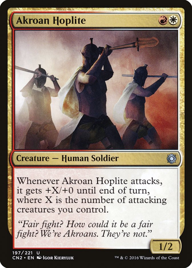 Akroan Hoplite [Conspiracy: Take the Crown] Foil