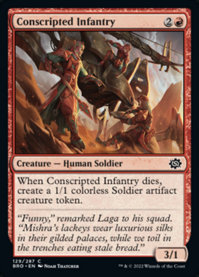 Conscripted Infantry [The Brothers' War] Foil