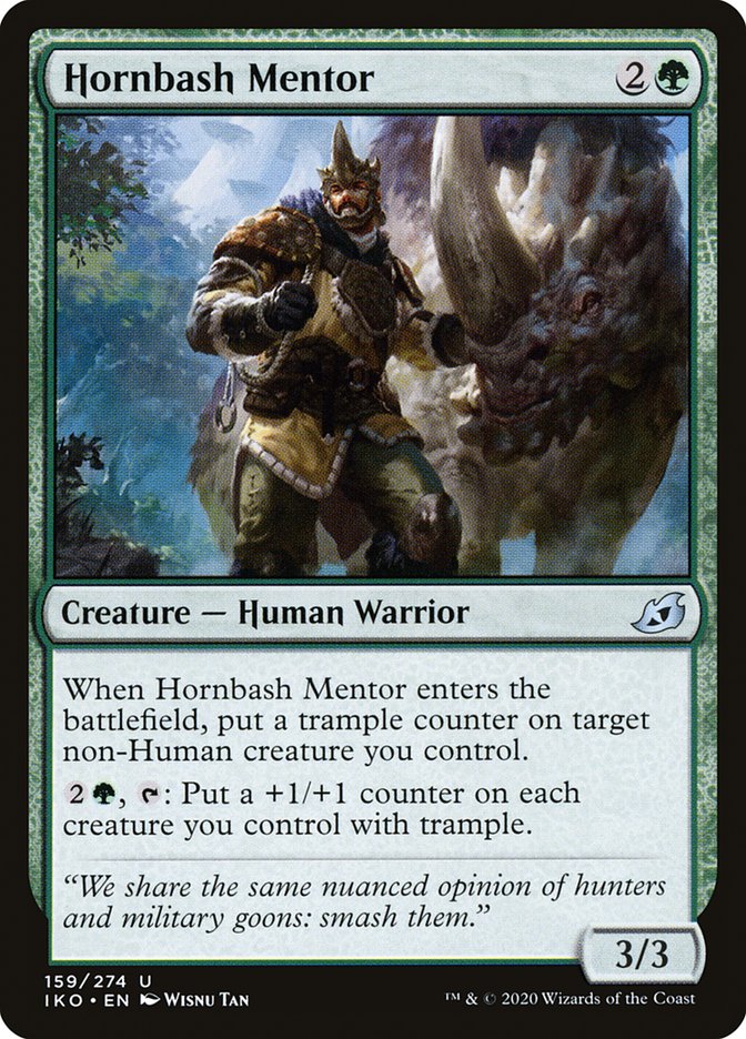 Hornbash Mentor [Ikoria: Lair of Behemoths] Foil