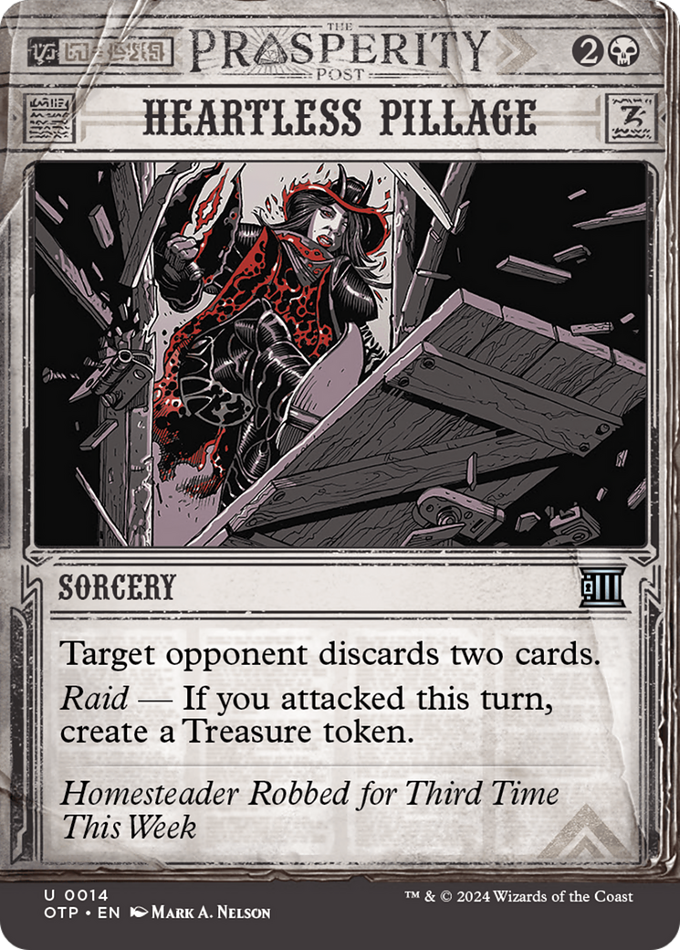 Heartless Pillage [Outlaws of Thunder Junction: Breaking News] Foil