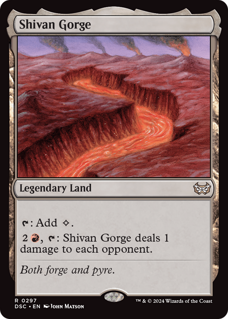 Shivan Gorge  [Duskmourn: House of Horror Commander]