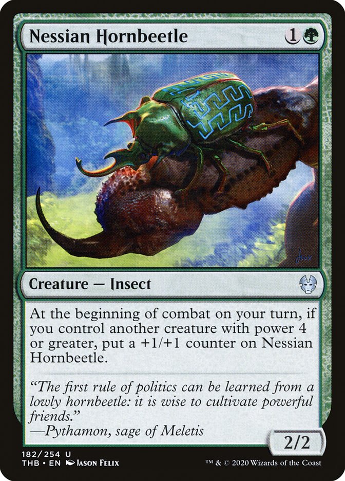 Nessian Hornbeetle [Theros Beyond Death] Foil