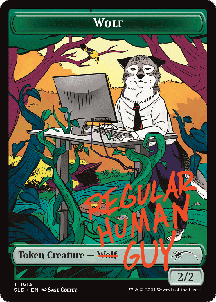 Wolf Token  [Secret Lair Drop] Foil