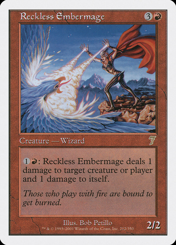 Reckless Embermage [Seventh Edition] Foil