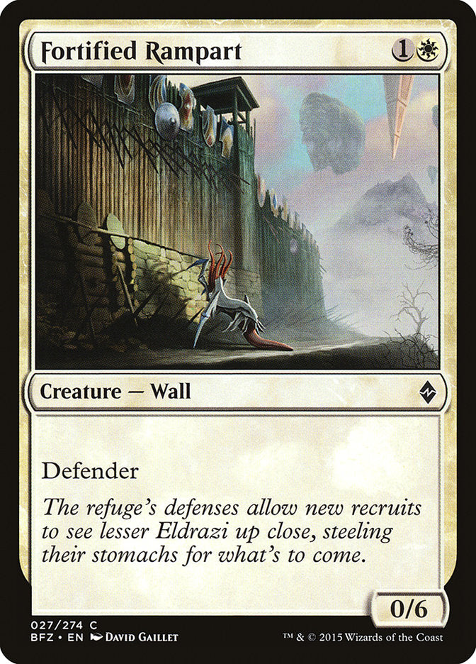 Fortified Rampart [Battle for Zendikar] Foil